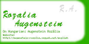 rozalia augenstein business card